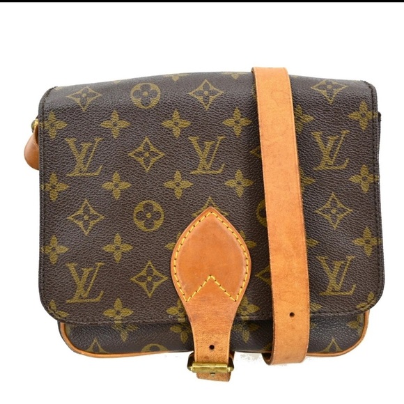 LOUIS VUITTON CARTOUCHIERE MM SHOULDER BAG MONOGRAM - Picture 1 of 8